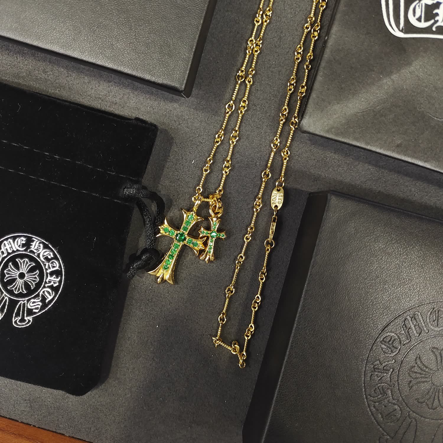 Chrome Hearts Chronicle Cross Pendant Necklace